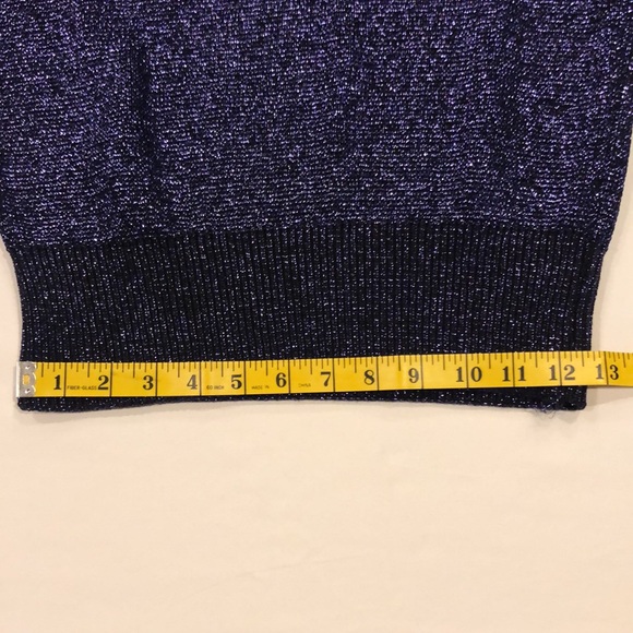 Vintage Pierre Cardin metallic purple pullover top - Picture 7 of 11